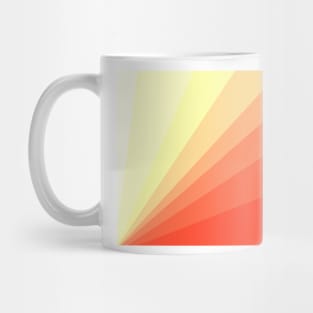 The Sun is rising, abstract sun rays print in soft colors Mug